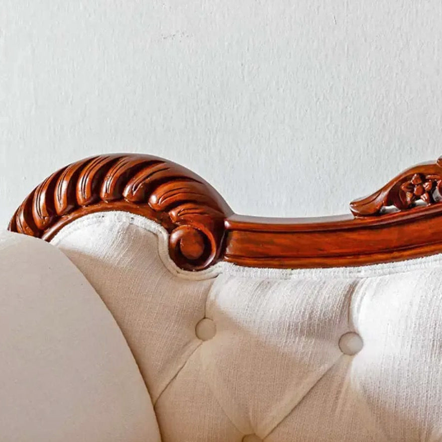 Jaali flower teak sofa 010