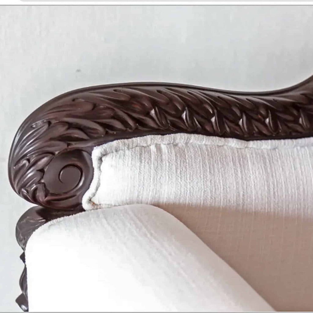 Elegant Fine Carved Teak Couch