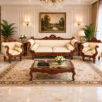Victorian Udaipur teak Sofa