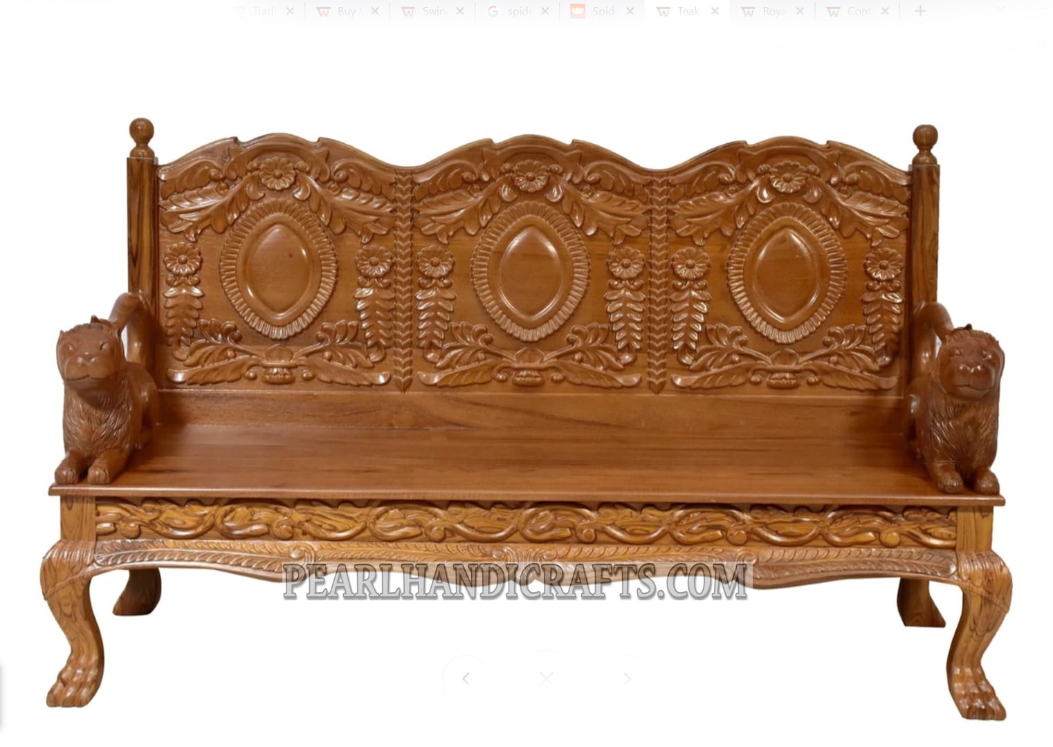 Traditional carved sofa 008