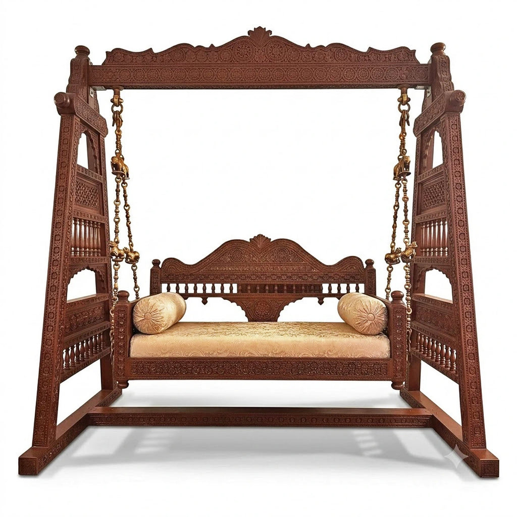 Rajputana Heritage Teak Swing