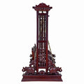 Hand-Carved Teak Wood Swing with Canopy & Brass Chains SW067