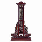 Hand-Carved Teak Wood Swing with Canopy & Brass Chains SW067