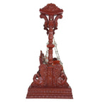 Round Neck Peacock Teak Swing