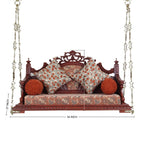 Round Neck Peacock Teak Swing