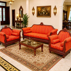 Maharani Flower Teak Sofa