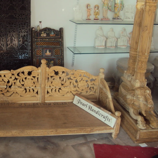 Elephant Double Pillar Teak Swing 022
