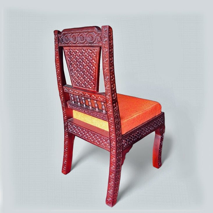 Kristall-fine carved dining teak chair