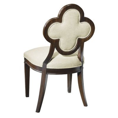 Flower shape chair Solid wood dining with 6 chairs.