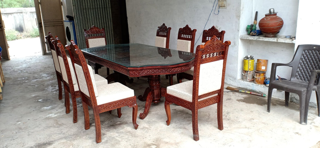 Teak Dining With Arc Shape-017