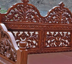 Mehrabi jaali teak traditional sofa