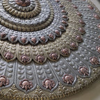Meta Mounted hand carved Ceiling panel