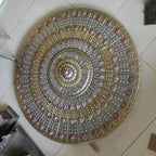 Meta Mounted hand carved Ceiling panel