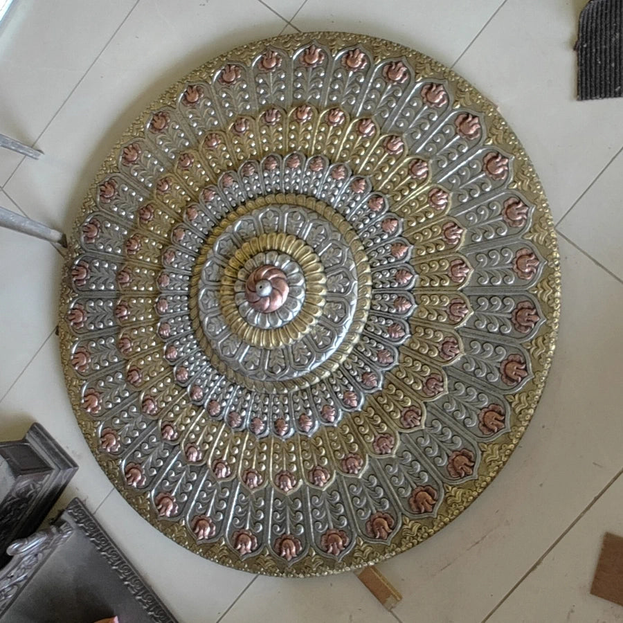 Meta Mounted hand carved Ceiling panel