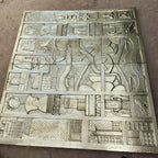 Handcrafted Brass Mounted Wall Panel