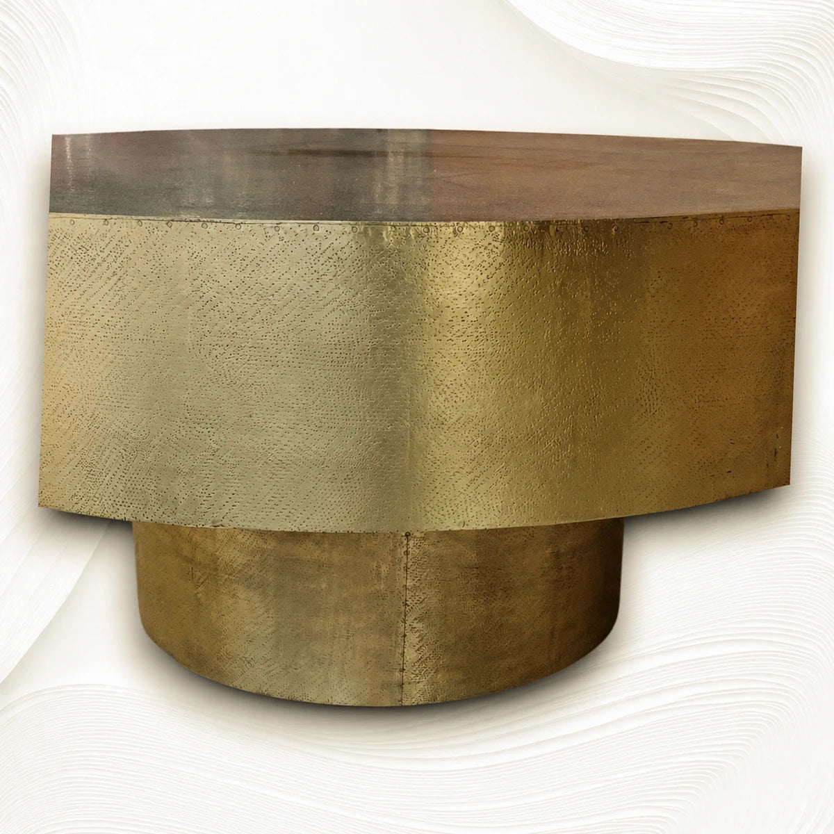 Luxury Hammered Metal Coffee Table 001