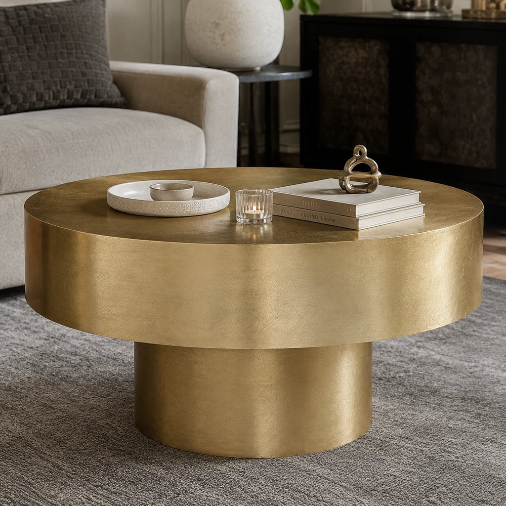 Luxury Hammered Metal Coffee Table 001