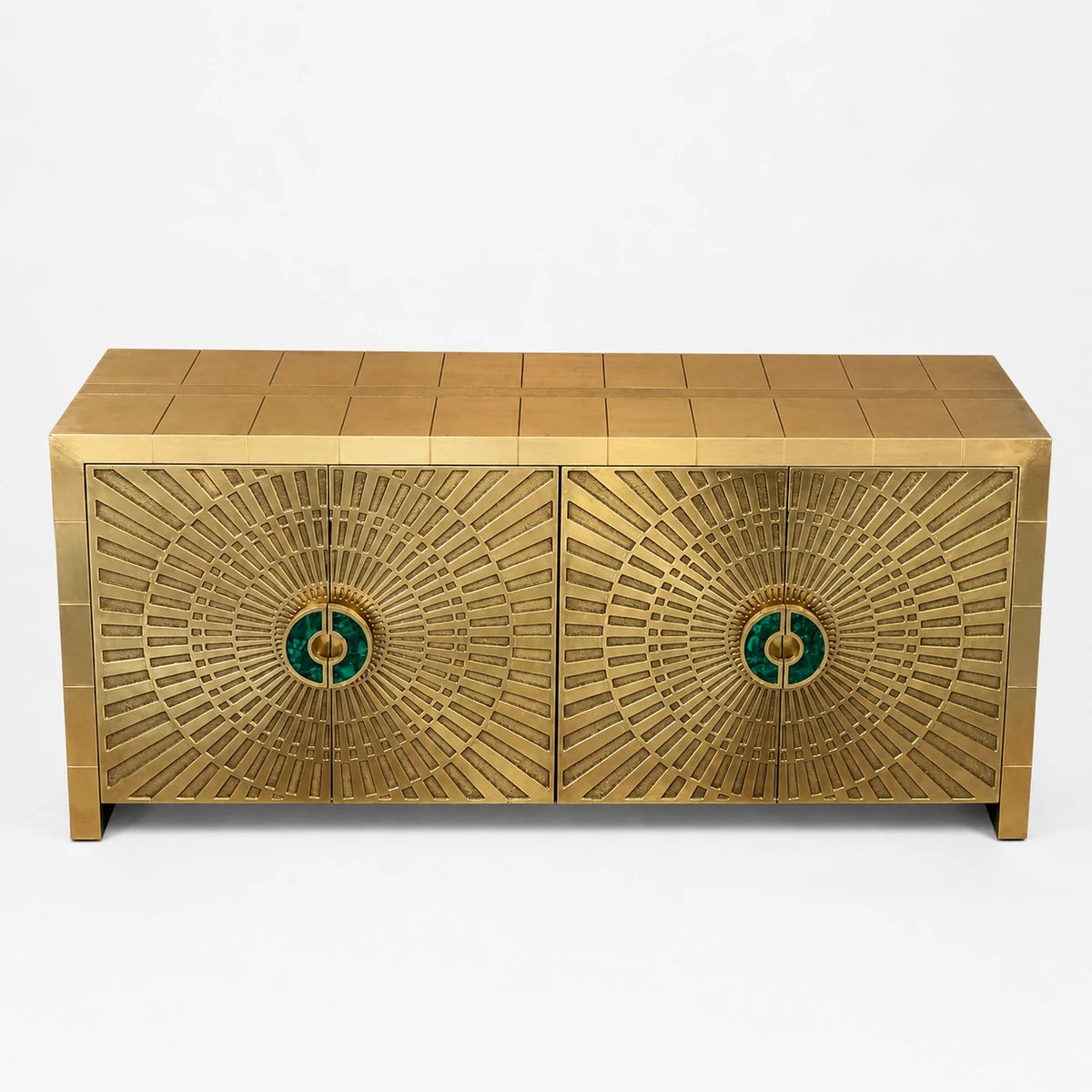 Celestial Storage Cabinet With Melachite Handles Large