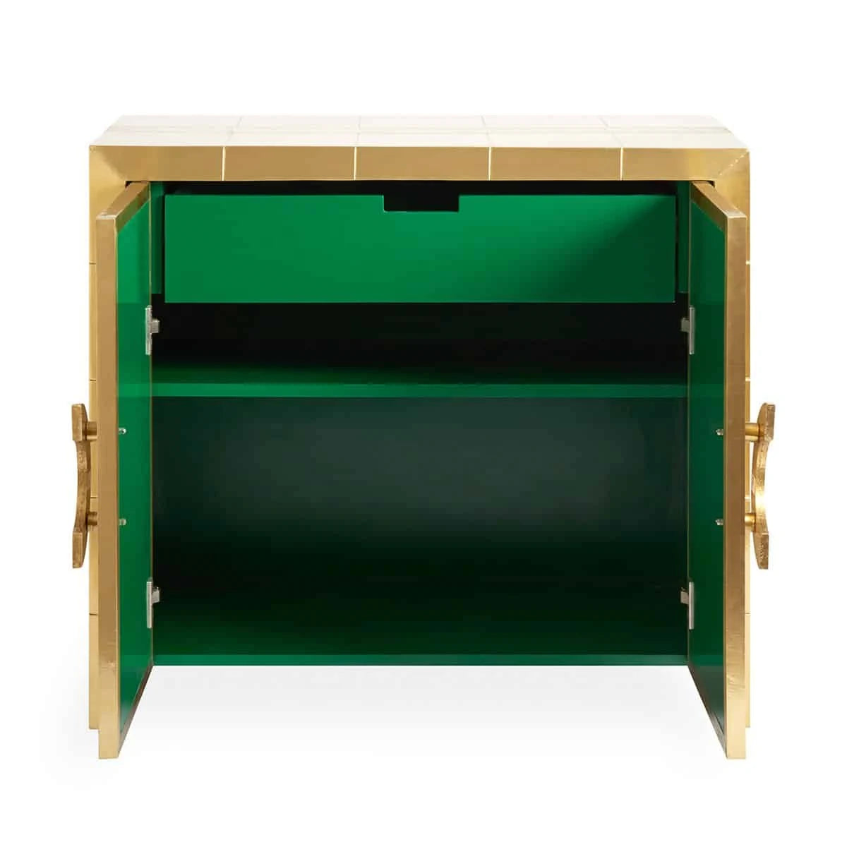 Celestial Storage Cabinet With Melachite Handles Small