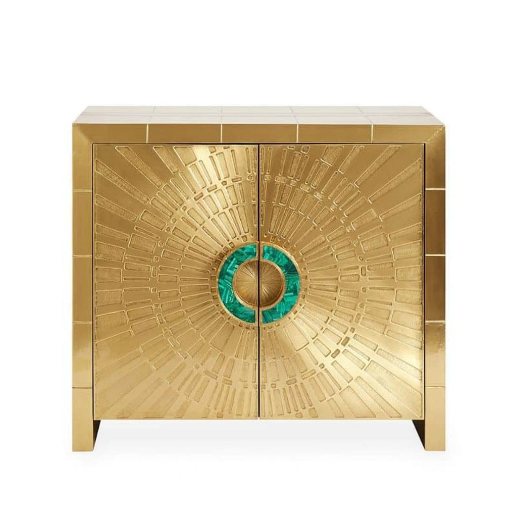 Celestial Storage Cabinet With Melachite Handles Small