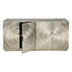 Luxury Storage Cabinet with White Metal Mounted Large