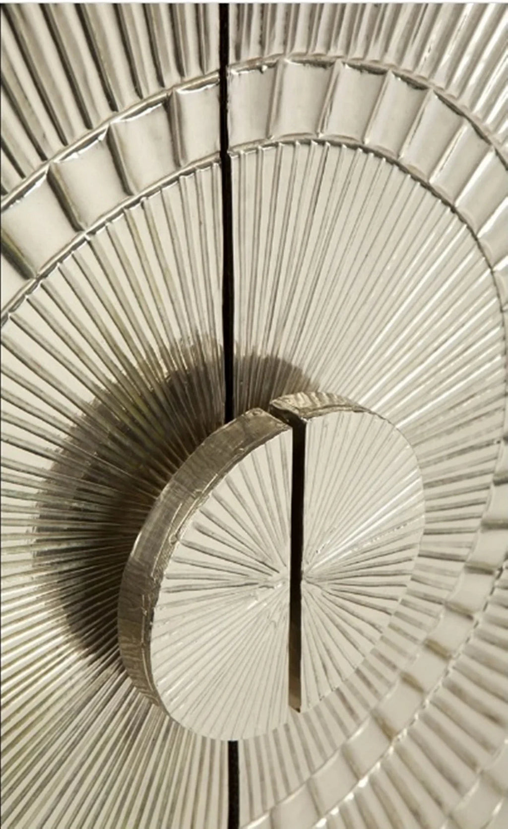 Luxury Storage Cabinet with White Metal Mounted Large