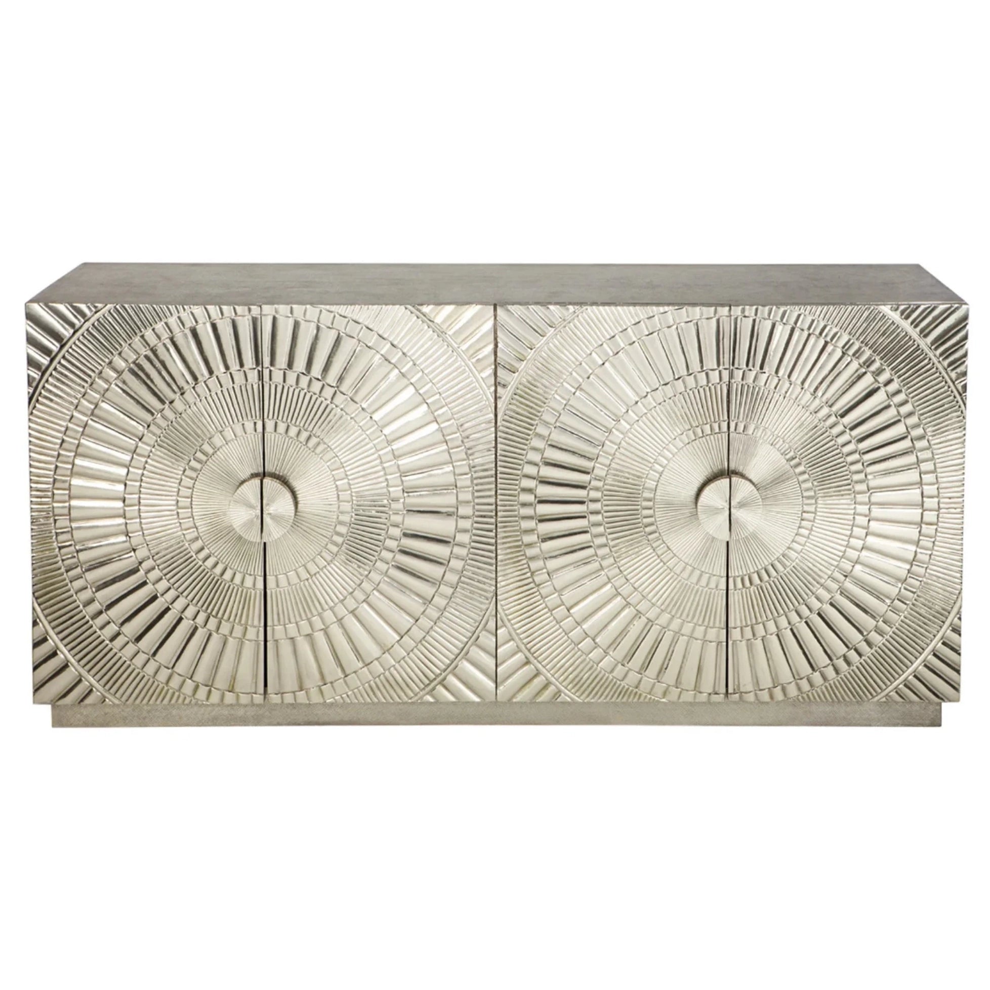 Luxury Storage Cabinet with White Metal Mounted Large