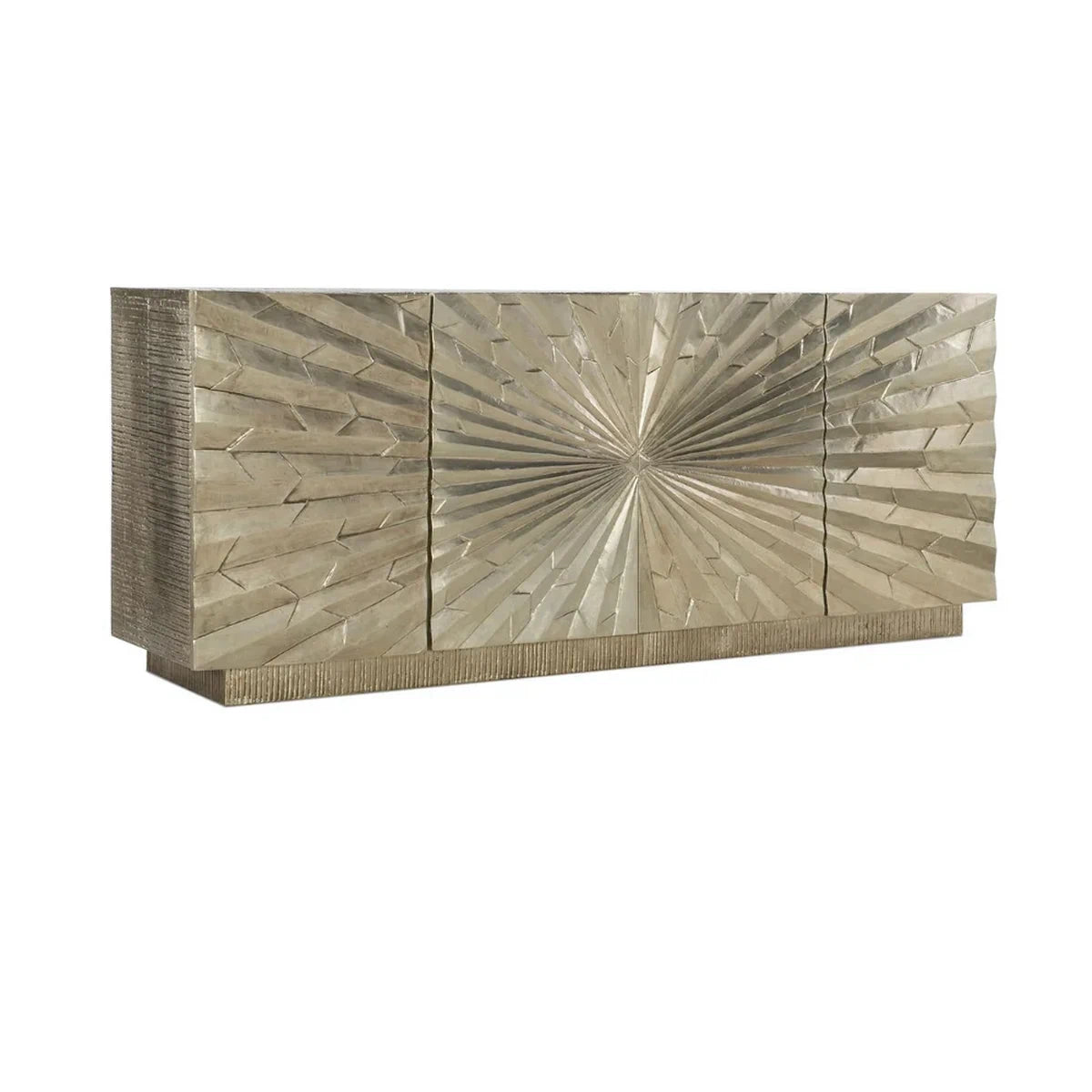 Buffet Cabinet with White Metal Mounted