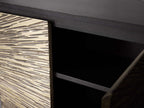 Contemporary Brass Mounted  Buffet Cabinet