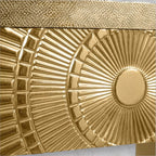 Eclipse 2 Drawer Brass Consol Table