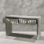 Eclipse 2 Drawer Brass Consol Table