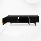 Handcrafted Brass Sheet Mounted TV Console