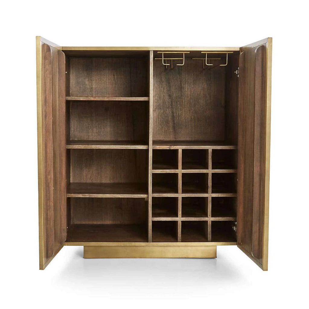 Plain Brass Mounted 2 door Bar Counter