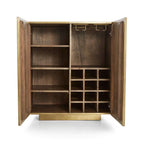 Plain Brass Mounted 2 door Bar Counter