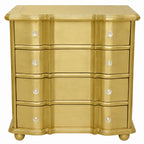 Monarch Chest of 4 Drawers with Plain Brass Mounted