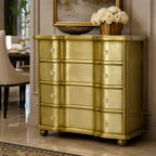 Monarch Chest of 4 Drawers with Plain Brass Mounted
