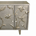 Floral design Hancrafted Metal Mount Cabinet