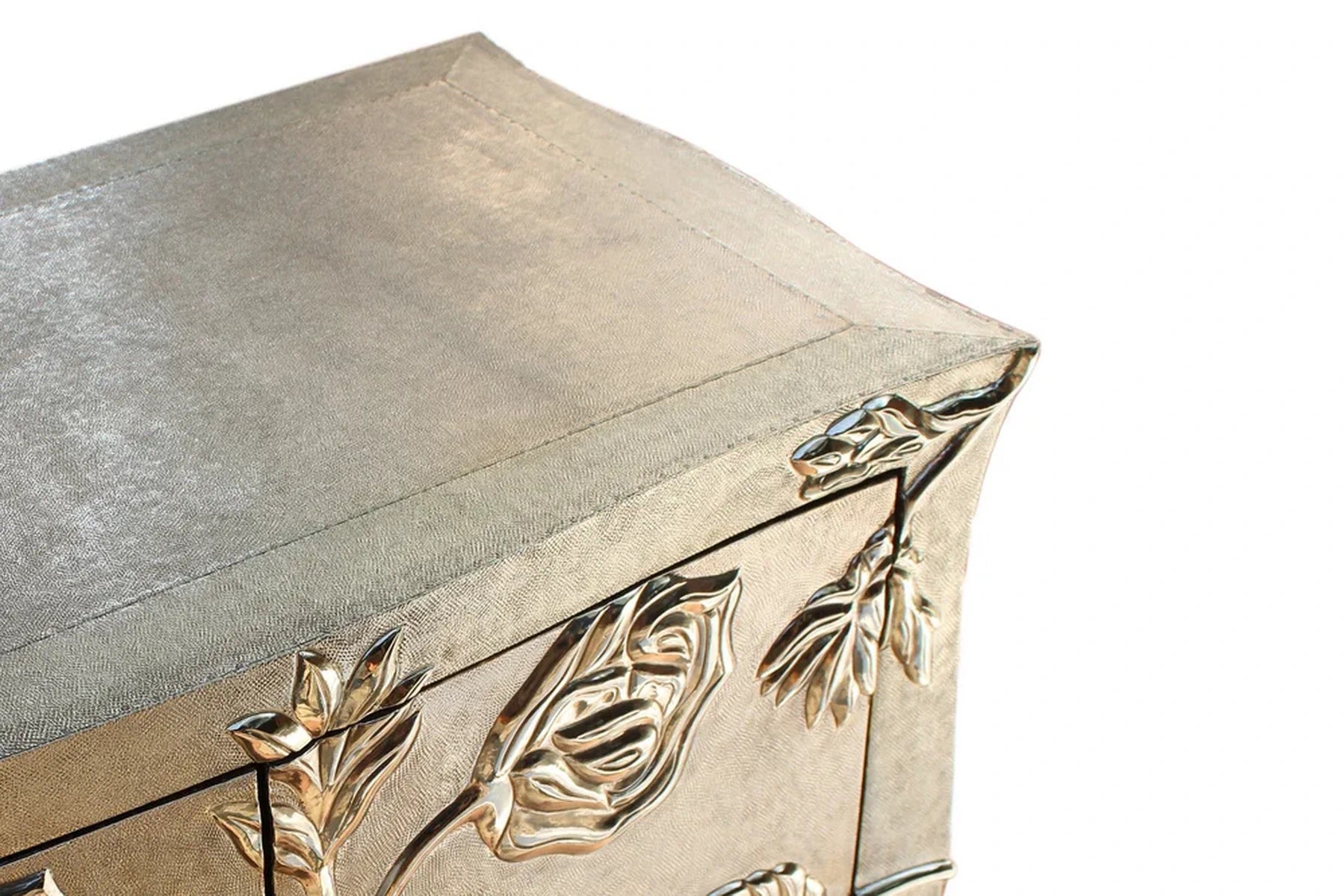 Floral design Hancrafted Metal Mount Cabinet