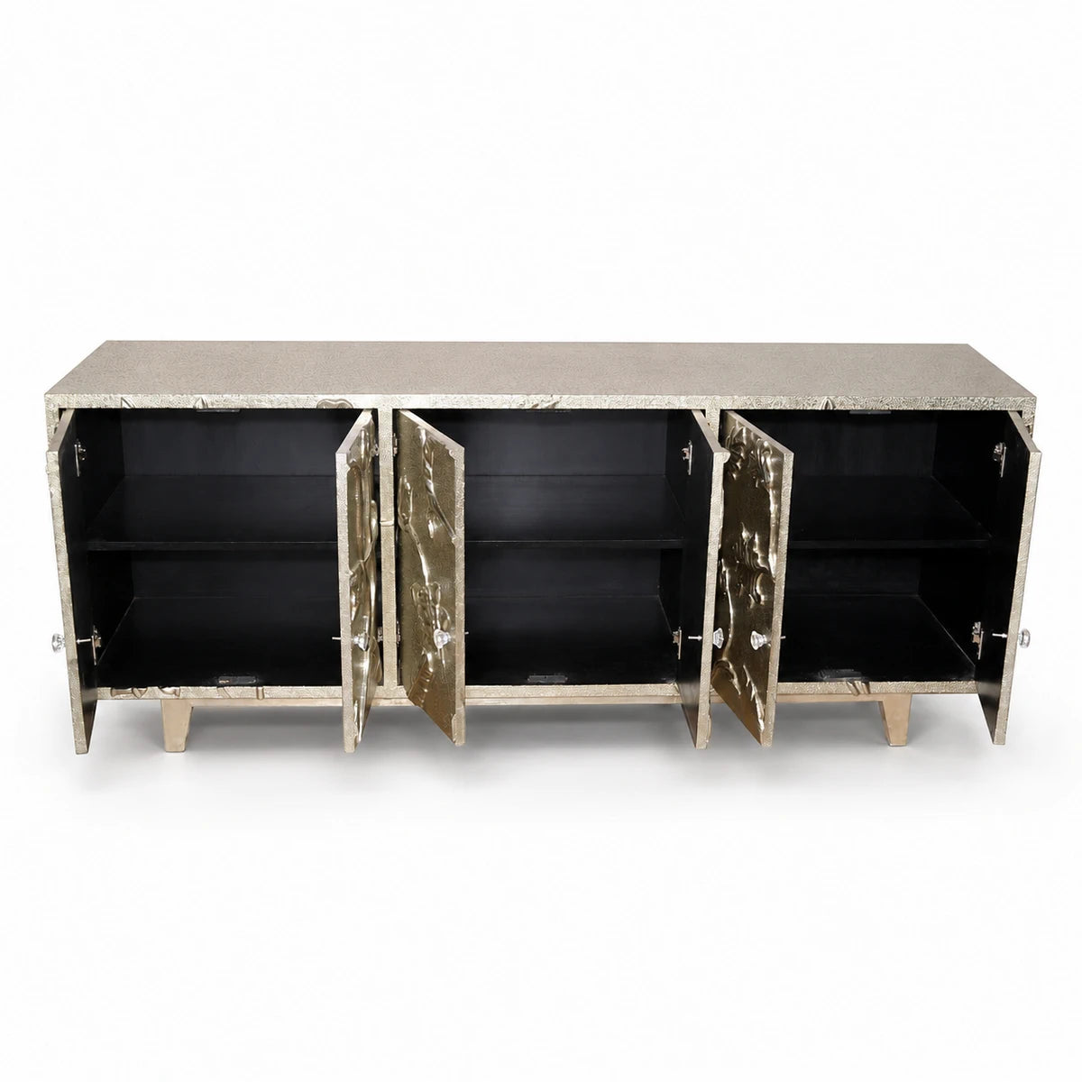 Floral design Hancrafted Metal Mount Cabinet
