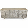 Floral design Hancrafted Metal Mount Cabinet