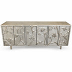 Floral design Hancrafted Metal Mount Cabinet