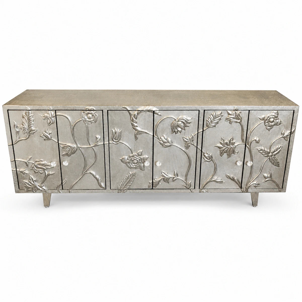 Floral design Hancrafted Metal Mount Cabinet