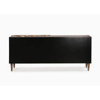 Luxe Leaf Brass Mounted Console