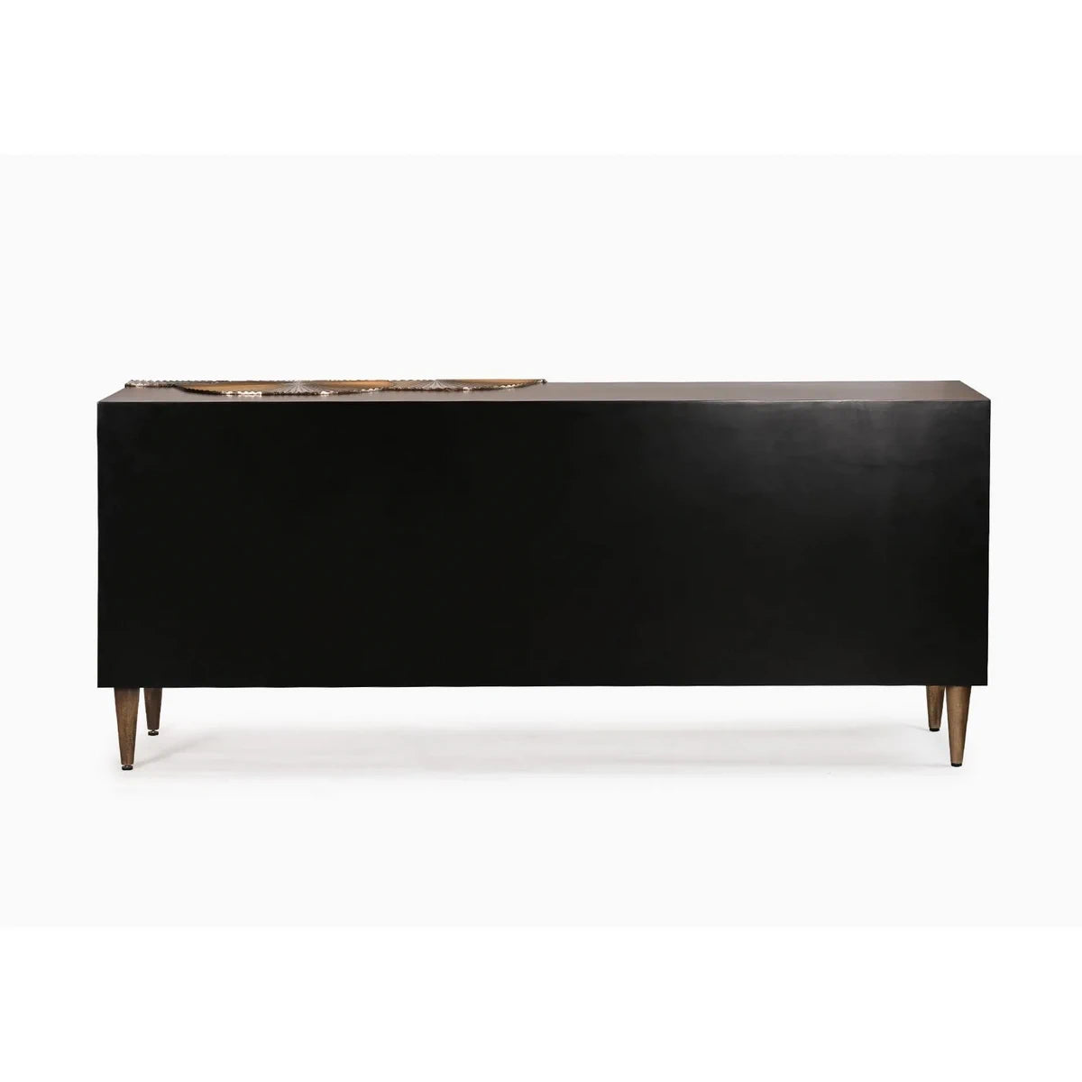 Luxe Leaf Brass Mounted Console