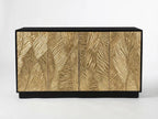 Double Door Cabinet with White Metal Mounted