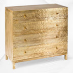 Chest of 4 Drawers with Brass Mounted