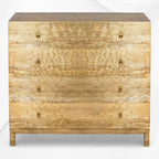 Chest of 4 Drawers with Brass Mounted
