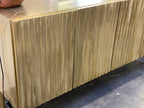 Textured Brass Mounted lining Buffet Cabinet