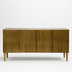 Textured Brass Mounted lining Buffet Cabinet