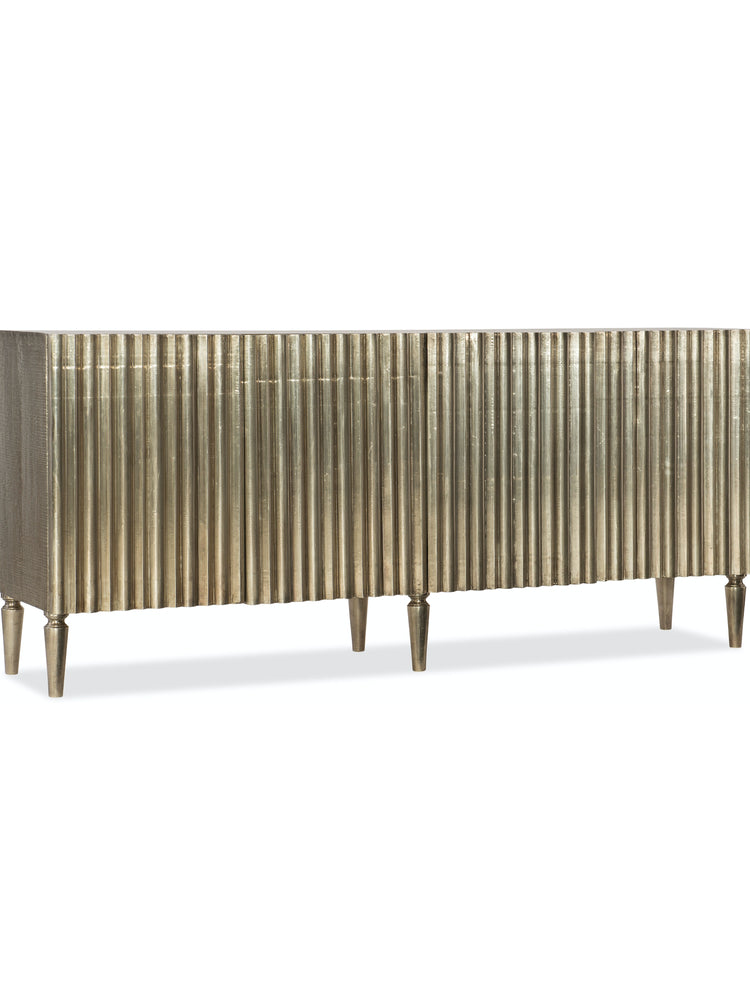 Textured Brass Mounted lining Buffet Cabinet